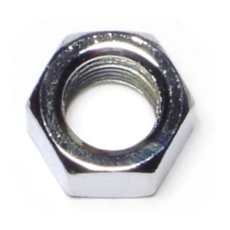 Midwest Fastener Hex Nut, 7/16"-20, Steel, Grade 5, Chrome Plated, 10 PK 74293